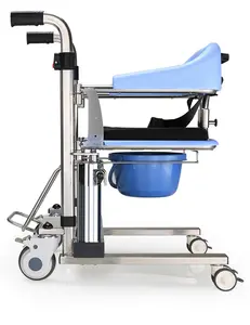 304 스테인레스 스틸 높이 조절 다기능 전송 의자 휠체어 변기