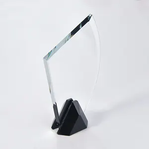 Prêmio exclusivo 3d em forma de golfe, design exclusivo copo de cristal de honra