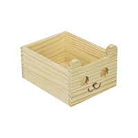 Caisse de rangement en bois pour jouets d'enfants, design ouvert sans couvercle, pour l'organisation de la chambre des enfants
