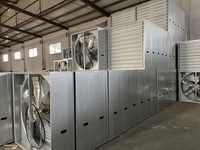 Ventilateur d'extraction industriel en métal, à pression, extracteur avec marteau d'égouttage, volaille, serre, 2 pièces