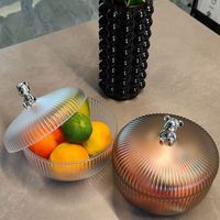 Nieuwe 2024 model nieuwjaars plastic gedroogd fruit schaal woonkamer salontafel opbergdoos deksel voor noten meloenzaden snoepjes snacks