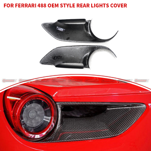 ฝาครอบไฟท้ายรถยนต์คาร์บอนไฟเบอร์แบบแห้ง สไตล์ OEM สำหรับอะไหล่ตัวถังรถยนต์เฟอร์รารี่ 488 - Product Image 4