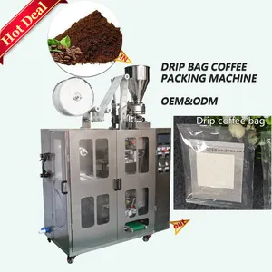 Fabrika fiyat bitkisel kökleri otomatik filtre çay dolum zemin asılı kulak ambalaj filtre kahve kağıdı paketleme makinesi