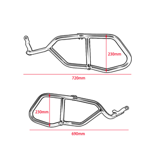 XXUN Accesorios para Motocicleta, Protector de Motor, Barra Anticaídas, Protector de Chasis para Yamaha MT09 FJ09 Tracer <span class=keywords><strong>900</strong></span> <span class=keywords><strong>GT</strong></span> 2015-2020 - Product Image 6