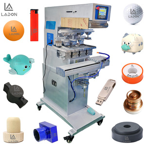 Máquina de Tampografía Servo de 4 Colores, Impresora Automática de Rodillo Tipo Carrusel para PVC, PU, Pelotas de Golf, Bolígrafos, Logotipos, Camisetas - Product Image 1