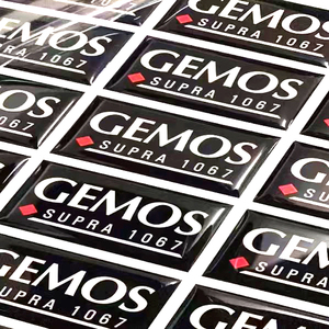 Custom Raised Logo Soft Crystal Epoxy <strong>Sticky</strong> Epoxy Gel Glue <strong>Label</strong> Printing Clear Resin Domed Stickers 3D Epoxy Doming Sticker - Product Image 6
