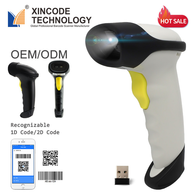 Xincode Blue Tooth Barcode Reader Scan Mobile 2D How to Scan Qr Code Hand Held Auto Scanners App Inventory Scanner X-9201B