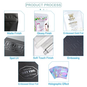 Op Maat Gemaakte Cosmetische Monsterpakketten Aluminiumfolie Platte Zakje Verpakking Met Logo, Huidverzorging Cosmetische Crème Monster Sachet Verpakking - Product Image 4