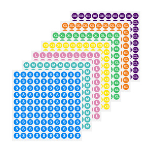 Tùy chỉnh Vòng may Kích thước Nhãn dính Kích thước quần áo dán cho may mặc (S, M, L, XS, XL, XXL, XXXL) - Product Image 3