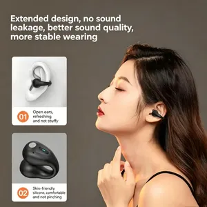 หูฟังไร้สาย YYK-Q80 LED ดิจิตอล ดีไซน์แบบเปิดหู พร้อมคลิปหนีบหู บลูทูธ 5.3 มาตรฐาน IPX5 เหมาะสำหรับเล่นกีฬาและการเดินทาง - Product Image 6
