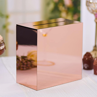 Boîte à cartes de fête d'anniversaire de réception de mariage-Tirelire en acrylique souhaitant bien Graduation Party Holder emballé dans un carton