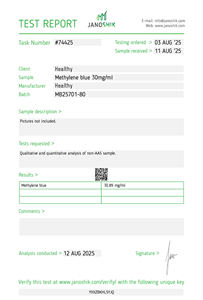 メチレンブルー液 60ml ピペット付き 3% プレミアム溶液 研究所でテスト済み 高濃度液体 - Product Image 6