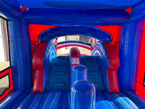 Château gonflable combiné avec toboggan, en promotion, pour location commerciale extérieure lors de fêtes - Product Image 3