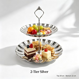Plateau de service écologique à 3 niveaux, incassable, pour le camping, plateau à fruits pour la décoration de la cuisine, présentoir pour le thé de l'après-midi, support à desserts - Product Image 6
