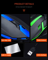 wired optical computer OEM customized 7 RGB lights USB gaming mouse mice raton for desktop notebook laptop