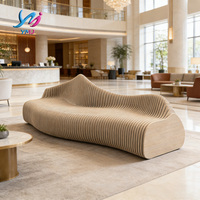 Banc en bois moderne et écologique, durable pour l'extérieur, chaise d'attente pour patio public, hôpital, école, salon, hôtel, bureau, jardin de luxe