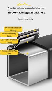 Table pliante d'extérieur en acier au carbone pour pique-nique, ensemble table et chaises léger pour <span class=keywords><strong>camping</strong></span>, vente en gros - Product Image 5