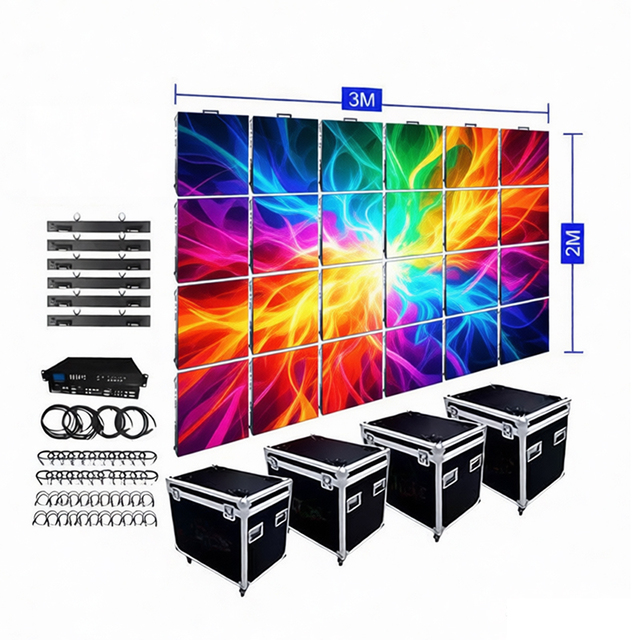HD Waterproof Indoor LED Screen P2.6 P2.9 P3.91 Movable LED Video Wall Panel Rental Stage LED Screen Outdoor LED Display