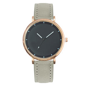 Venta caliente relojes para estudiantes al por mayor estilo minimalista correa de cuero reloj de cuarzo unisex - Product Image 3
