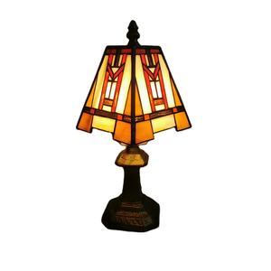 Sensmuel venta al por mayor personalizada y venta directa de lámparas LED de escritorio de vidrio pintado mosaico <span class=keywords><strong>Tiffany</strong></span> de 6 pulgadas baratas - Product Image 1