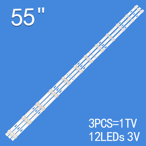 Juego de 3 tiras de retroiluminación LED para TV <span class=keywords><strong>Xiaomi</strong></span> de 55 pulgadas JL.D550C1330-004AS-M-V03 L55M5-AD L55M5-EC LVU550CSDX - Product Image 5