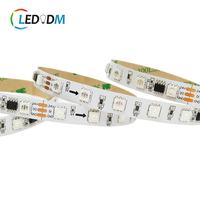 Bande LED programmable magique adressable SPI unique SMD5050 RGB Pixel 60 LED Bande LED flexible 12V 24V WS2811 TM1934 TM1903 WS2812B