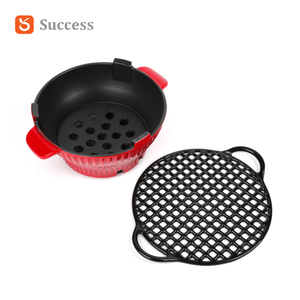 Griglia <span class=keywords><strong>a</strong></span> <span class=keywords><strong>Carbone</strong></span> in Ghisa Smaltata Premium, Stufa BBQ Minimalista Stile Casseruola Rossa, Utensili da Cucina di Lusso per Esterni, Artigianato Durevole - Product Image 4