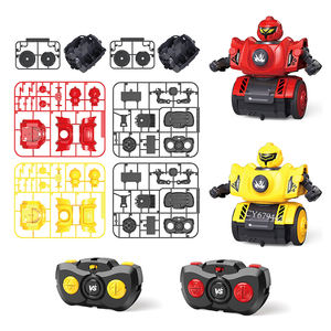 Ensemble de jouets de construction de robots STEM, robots de combat à éjection RC, robots télécommandés, robots de combat pour enfants - Product Image 2