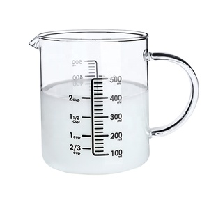 Borosilicate आधुनिक शास्त्रीय हाथ उड़ा पीने के गिलास बीकर मापने - Product Image 1