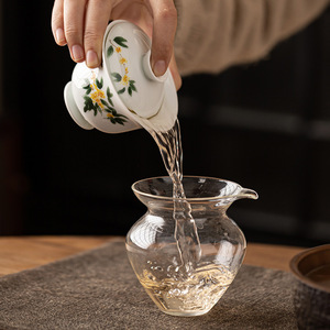 Hand Painted Osmanthus Flower Gaiwan Porcelain With Lid Single <b>Tea</b> Bowl For Gongfu <b>Tea</b> <b>Set</b> Home Use Afternoon <b>Tea</b> - Product Image 3