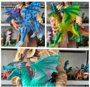 Modellino di Dinosauro Drago Fantastico in Plastica, Giocattolo da Collezione Unisex per Bambini 7-12 Anni - Product Image 3