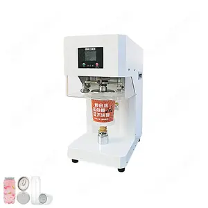 HYSS-1C Plastic POP Can Tin Plate Lid Single-head Capping Machine Sealing Equipment Semi Automatic