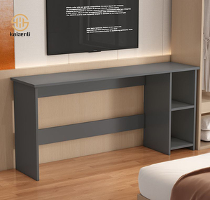 Mesa de lectura de estudio comercial KSL para albergue juvenil con estante Mesa taburete de madera y muebles de dormitorio de <span class=keywords><strong>hostal</strong></span> OEM ODM - Product Image 2