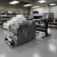 Printer DTF Epson 4head Kelas Komersial Format Lebar 60cm I3200 Otomatis dengan Penggoyang Bubuk Baru A1 Garansi 1 Tahun