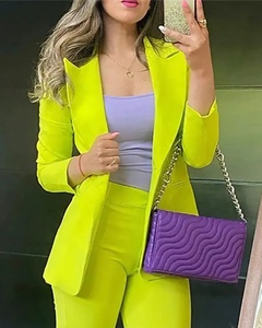 <span class=keywords><strong>Traje</strong></span> de <span class=keywords><strong>Mujer</strong></span> KY, Blazer de Manga Larga con Cuello de Solapa, Trajes Formales de Oficina <span class=keywords><strong>para</strong></span> <span class=keywords><strong>Mujer</strong></span>, Pantalones de Trabajo de Pierna Ancha Lisos, Trajes Formales <span class=keywords><strong>para</strong></span> Damas - Product Image 6