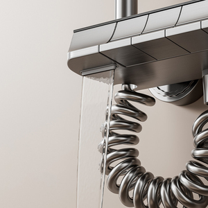 ชุดฝักบัวอาบน้ำแบบดิจิตอล LED รุ่นใหม่ HLK พร้อมฝักบัวมือถือ <span class=keywords><strong>วาล์ว</strong></span>ผสมน้ำร้อนน้ำเย็น สำหรับห้องน้ำ ขายส่ง - Product Image 5