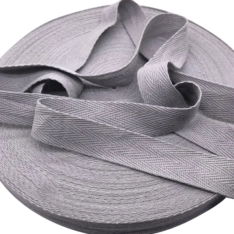 Naai Accessoires 10Mm 100% Katoen Visgraat Twill Tape Voor Tas Kleding