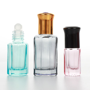 Botella Roll-On de Vidrio Grueso para Perfume, Aceite Esencial, Subenvasado de Viaje, Botella Pequeña Vacía para Masajes - Product Image 1