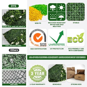 Mur vert arbustes artificiels PE matériau plastique buis <span class=keywords><strong>haie</strong></span> <span class=keywords><strong>pour</strong></span> décoration intérieure et extérieure suspendu effet herbe - Product Image 5