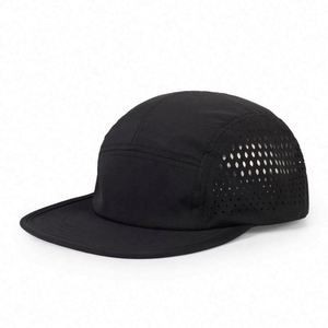 Gorra Snapback de Visera Plana al por Mayor, Gorra Deportiva de Secado Rápido, Gorra de Béisbol Personalizada con 7 Paneles Perforados con Láser - Product Image 2