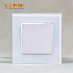 Nuevo diseño 86 Series 1 Gang interruptor de luz de vidrio interruptor de luz de pared remoto interruptor eléctrico y sokets <span class=keywords><strong>Wal</strong></span> de lujo - Product Image 1