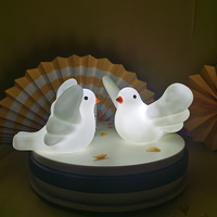 Lampe de chevet LED en vinyle en forme de colombe de la paix, pour chambre/étude, cadeau d'anniversaire/festival pour enfants, transfrontalier