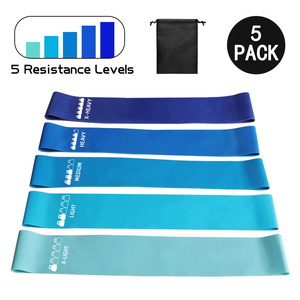 Bandes de Résistance pour Exercices – Kit Léger, Moyen, Lourd et Très Lourd en Silicone pour Fitness, Entraînement, Thérapie Physique, Étirements et Yoga - Product Image 4