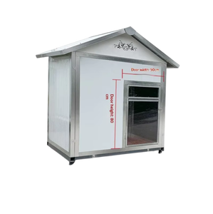 <span class=keywords><strong>Casa</strong></span> para Perros Grandes, Diseño de Hierro Forjado, Resistente a la Lluvia, al Sol y al Calor, Cómoda y Segura, Apta para Uso en Exteriores - Product Image 1