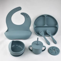 Ensemble de salle à manger pour enfants personnalisé, assiette et cuillère d'alimentation pour bébé en silicone de qualité alimentaire pour l'heure du repas des enfants