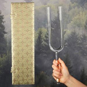 Tenedores de sintonización de chakras de alta pureza, conjunto de horquillas de sintonización de cristal de cuarzo para meditación, Diapason terpi - Product Image 3