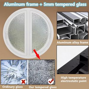 <span class=keywords><strong>Finestra</strong></span> Rotonda a Mezzaluna, <span class=keywords><strong>Finestra</strong></span> in Vetro Rotonda a Incasso, Profili in Alluminio per Finestre e Porte in Alluminio - Product Image 6