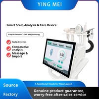 Nouvel analyseur intelligent 5-en-1 pour la détection du cuir chevelu et l'analyse cutanée, analyseur capillaire trispectral, dédié haute définition quatre-en-un
