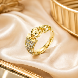 Anello Romantico con Gemma per Donne, Elegante Gioiello da Matrimonio alla Moda - Product Image 3