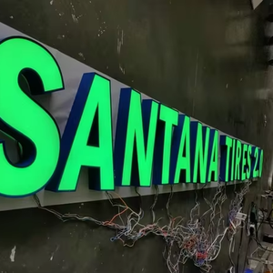 定制3D发光二极管灯道字母标牌户外公司标志商店正面3d定制商业发光二极管标牌 - Product Image 2